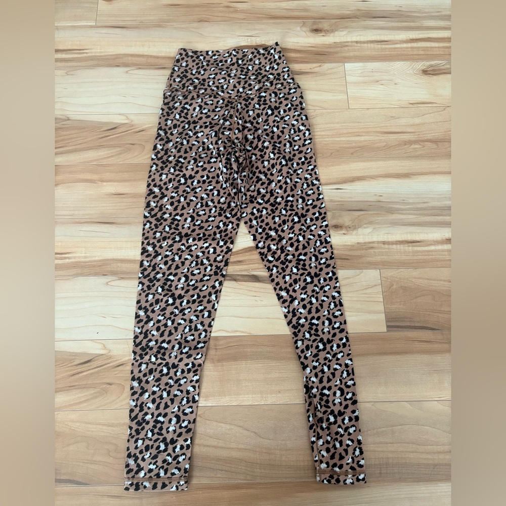 Aerie Leopard Print Leggings - Brown and Black